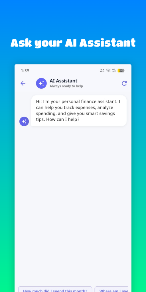 Persofin AI Chat Screenshot